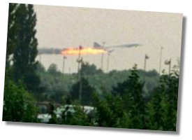 Concorde in flames
